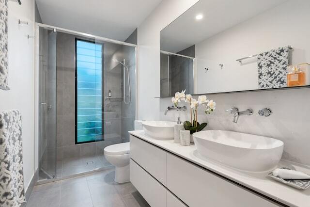 bathroom counter. white bathroom. remodeled bathroom